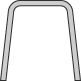 Trapez gebogene Wendeschiene 1-/2-lfg. Vorhangschiene aus Aluminium, weiß, biegbar