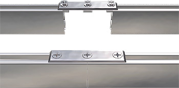 Schienen-Verbinder für eckiges Aluprofil 14x35mm